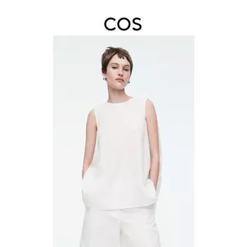 Топ Cos с круглым вырезом, белый