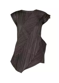 Топ cosmic rays Pleats Please Issey Miyake, серый