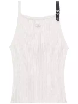 Топ Courrges с пряжкой, розовый