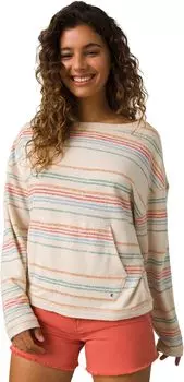 Топ Cozy Up Suncation Prana, цвет Canvas Multi Stripe