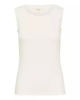 Топ Cream RIBBA, белый
