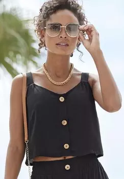 Топ CROP - Blouse Vivance, черный