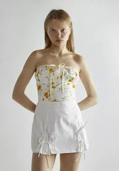 Топ CROP Glamorous, желтый