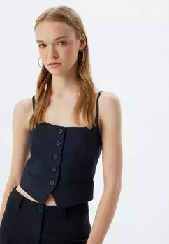 Топ CROP Koton, темно-синий