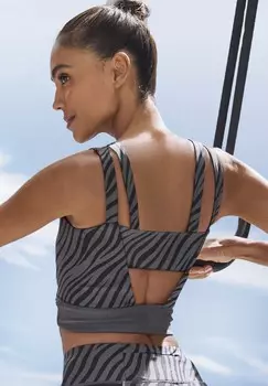 Топ CROP LASCANA Active, черный