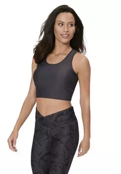 Топ CROP LASCANA Active, черный