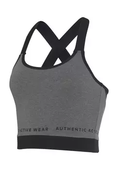 Топ CROP LASCANA, серо-пятнистый