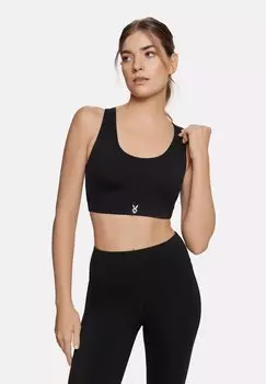 Топ CROP LIGHT Cardio Bunny, черный