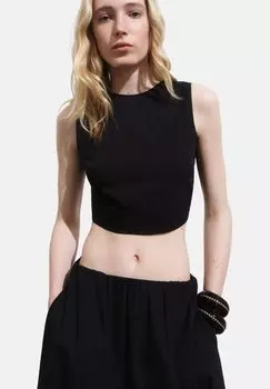 Топ CROP NUD DOS Mango, черный