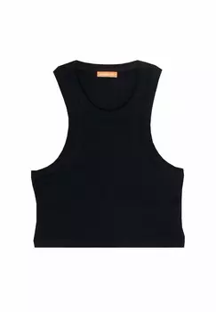 Топ CROP Popeia, черный