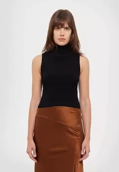 Топ CROP RIB MICHAEL Michael Kors, черный