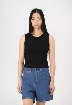 Топ CROP SHELL GAP, черный