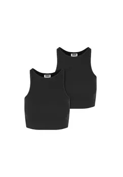 Топ CROPPED 2-PACK Urban Classics, черный