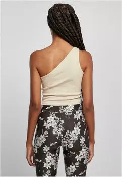 Топ Cropped Asymmetric Urban Classics, бежевый