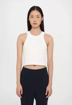 Топ CROPPED RACER CLOSED, белый