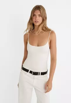 Топ CROPPED Stradivarius, белый