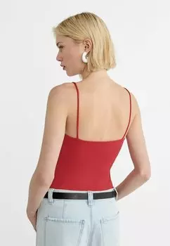 Топ Cropped Stradivarius, красный
