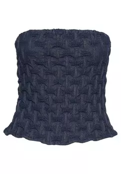 Топ CUCLARAMILLA CORSAGE Culture, темно-синие джинсы