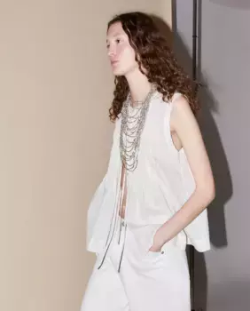 Топ Cuerpo rayas Sfera, белый