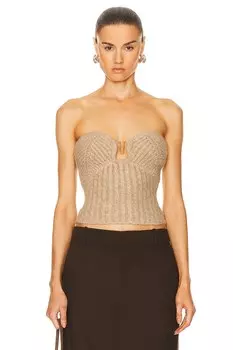 Топ Cult Gaia Ellison Knit, цвет Champagne Melange