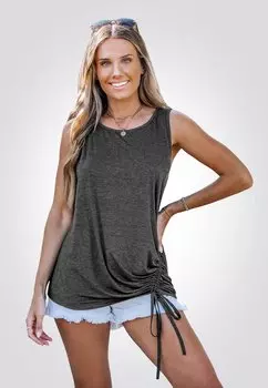 Топ Cupshe, темно-серый