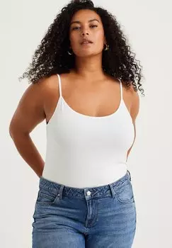 Топ CURVE WE Fashion, цвет white