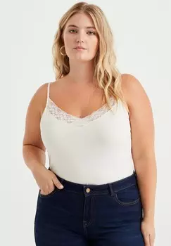 Топ CURVE WE Fashion, цвет white