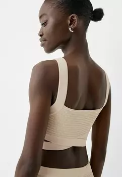 Топ CUT-OUT Bershka, песочный