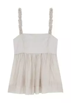 Топ CUTE GATHER - Blouse Scalpers, серый