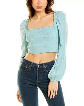 Топ Daisy Lane со сборками и завязками на спине, синий