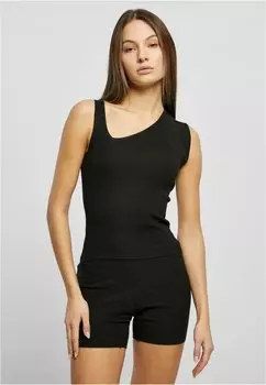 Топ DAMEN ASYMMETRIC Urban Classics, черный