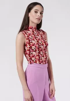 Топ DANCIN' IN THE KEY OF LIFE FLORAL 4funkyflavours, цвет Mottled Light Pink