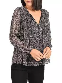 Топ Daniel Rainn с завязками спереди и принтом, розовый