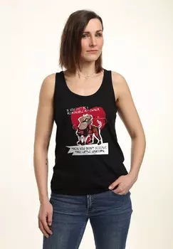 Топ DEADPOOL WOLVERINE DOGPOOL LITTLE UNICORN TANK Marvel, черный