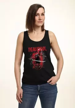 Топ DEADPOOL WOLVERINE PAINT DUMP TANK Marvel, черный