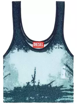 Топ Deidrina с люрексом DIESEL, синий