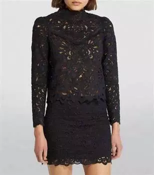 Топ Delphi черного цвета Isabel Marant