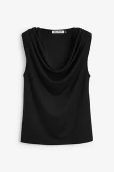 Топ Denise с тенселем Baukjen, черный