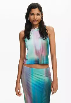 Топ Desigual, зеленый