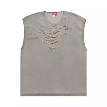 Топ Diesel Distressed Sleeveless Top 'Grey', серый