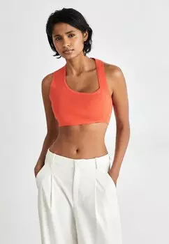Топ DKNY, оранжевый