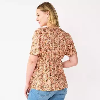 Топ для беременных Sonoma Goods For Life с развевающимися рукавами Sonoma Goods For Life