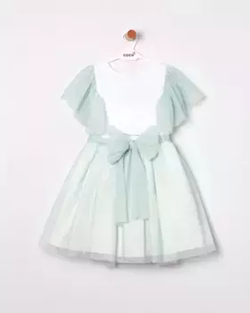 Топ для девочек с юбкой из фатина Coco Acqua, цвет Verde Agua