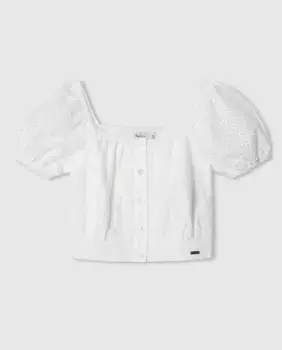 Топ для девочки Шарлотты Pepe Jeans, белый