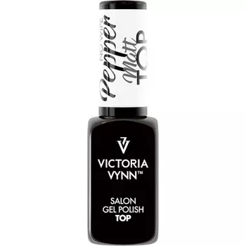 Топ для гель-лака Matt Pepper No Wipe UV Led Топ для гель-лака 8 мл Черный Victoria Vynn