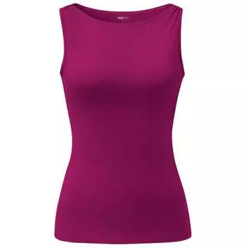 Топ для йоги с вырезом «лодочкой» Ala Yoga, женский бордо, эластичный YOGISTAR