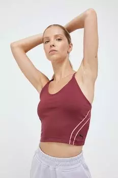 Топ для йоги Studio Ultrabare Puma, бордовый