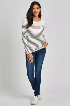 Топ для кормления грудью JoJo Maman Bb с бретонскими полосками Jojo Maman Bb, синий