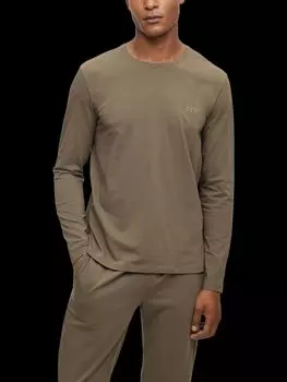 Топ для отдыха с длинными рукавами BOSS Mix & Match HUGO BOSS, открытый зеленый