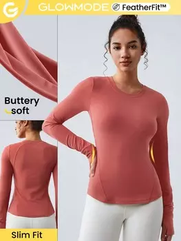 Топ для похудения талии GlowMode FeatherFit, красный